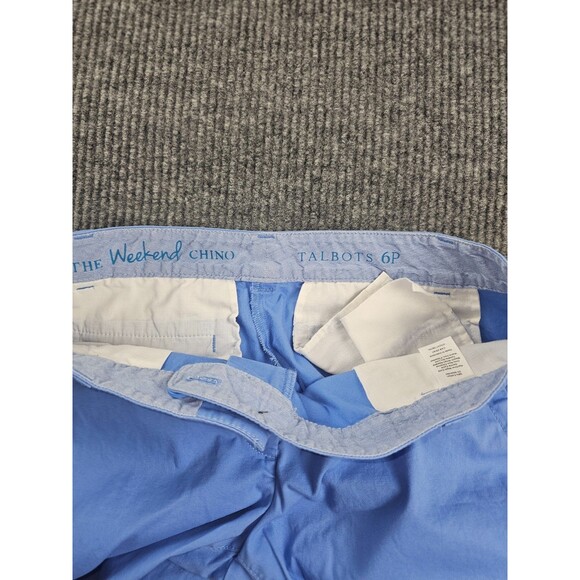 Talbots Blue The Weekender Cotton Stretch Mid Rise Chino Pants 6P (31x27) - Picture 7 of 7